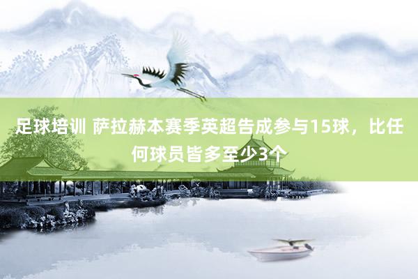 足球培训 萨拉赫本赛季英超告成参与15球，比任何球员皆多至少3个