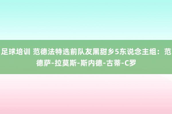 足球培训 范德法特选前队友黑甜乡5东说念主组：范德萨-拉莫斯-斯内德-古蒂-C罗