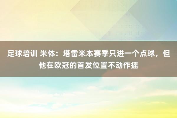 足球培训 米体：塔雷米本赛季只进一个点球，但他在欧冠的首发位置不动作摇