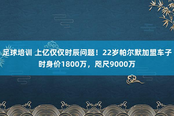 足球培训 上亿仅仅时辰问题！22岁帕尔默加盟车子时身价1800万，咫尺9000万