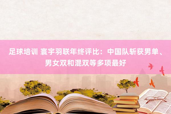 足球培训 寰宇羽联年终评比：中国队斩获男单、男女双和混双等多项最好